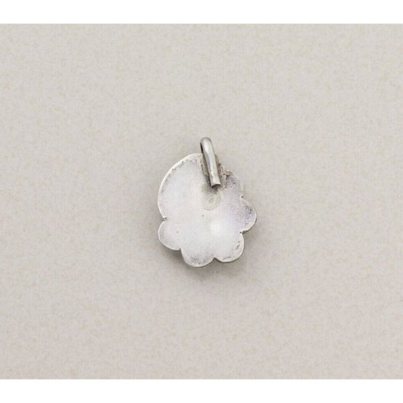 Pendant Only Sterling Silver Natural Turquoise Pendant 1 1/4" x 7/8" - Picture 3 of 6